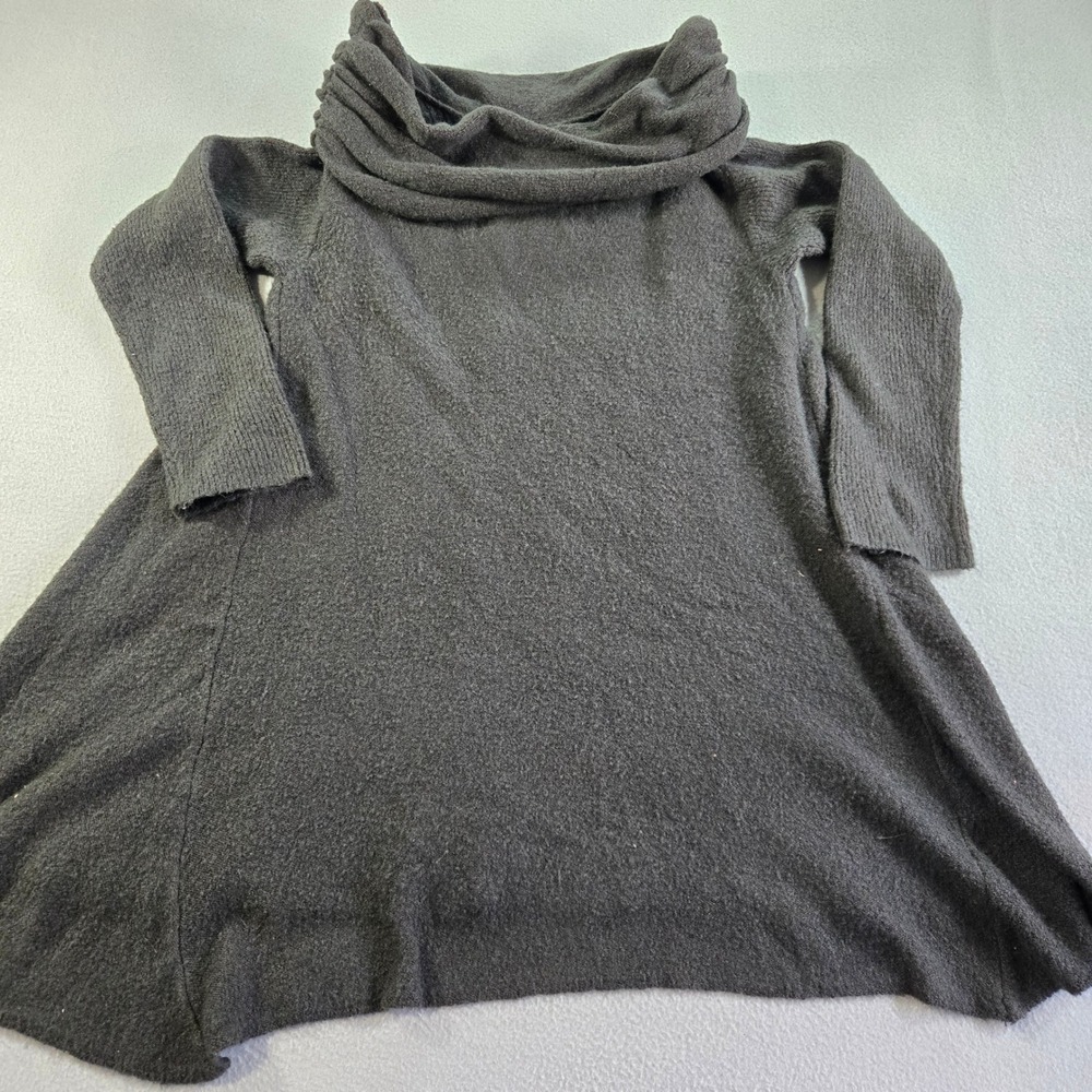 Umgee Cowl Neck Tunic Sweater Womens XL Gray Long Sleeve A-Line WA3335